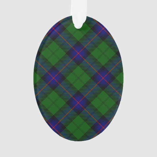 Armstrong tartan blue en green plaid ornament (achterkant)