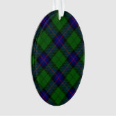 Armstrong tartan blue en green plaid ornament (voorkant)