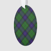 Armstrong tartan blue en green plaid ornament (voorkant)