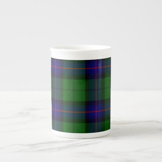 Armstrong tartan blue en green plaid porselein kop (Voorkant)
