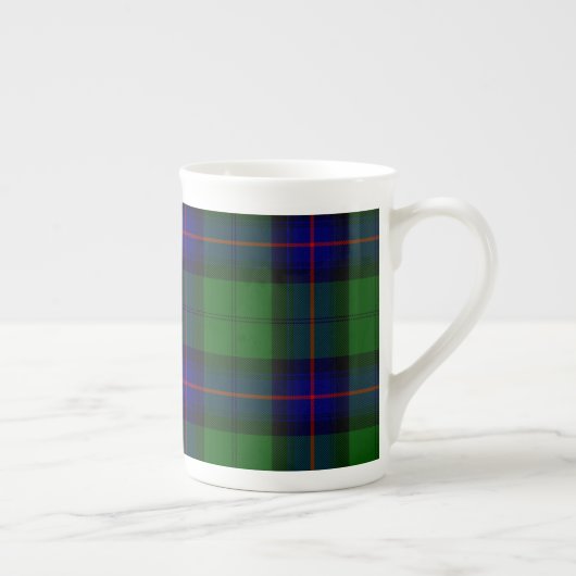 Armstrong tartan blue en green plaid porselein kop (Rechts)