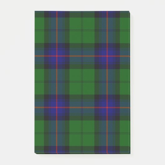 Armstrong tartan blue en green plaid post-it® notes (Voorkant)