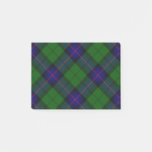 Armstrong tartan blue en green plaid post-it® notes (Voorkant)