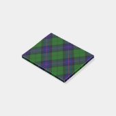 Armstrong tartan blue en green plaid post-it® notes (Schuin)