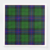 Armstrong tartan blue en green plaid servet (Voorkant)