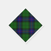 Armstrong tartan blue en green plaid servet (Hoek)