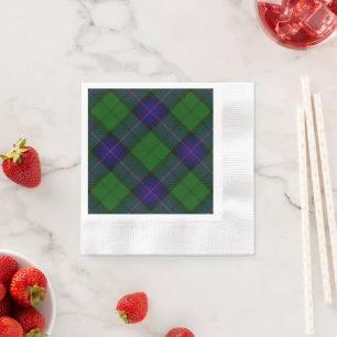 Armstrong tartan blue en green plaid servet