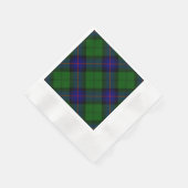 Armstrong tartan blue en green plaid servet (Hoek)