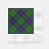 Armstrong tartan blue en green plaid servet (Voorkant)