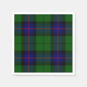 Armstrong tartan blue en green plaid servetten (Voorkant)