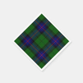 Armstrong tartan blue en green plaid servetten (Hoek)
