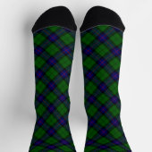 Armstrong tartan blue en green plaid sokken (Top)