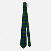 Armstrong tartan blue en green plaid stropdas (Voorkant)