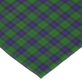 Armstrong tartan blue en green plaid tafelkleed (Gekanteld)
