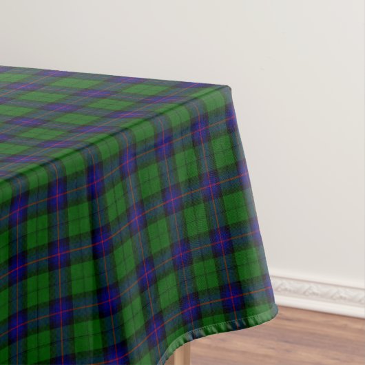 Armstrong tartan blue en green plaid tafelkleed (Voorbeeld)