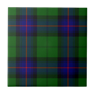 Armstrong tartan blue en green plaid tegeltje