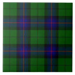 Armstrong tartan blue en green plaid tegeltje