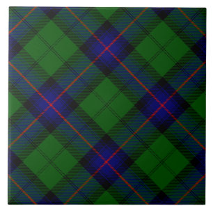 Armstrong tartan blue en green plaid tegeltje