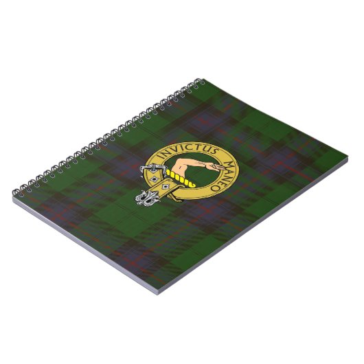 Armstrong Tartan en Clan Badge Notitieboek (Linkerzijde)