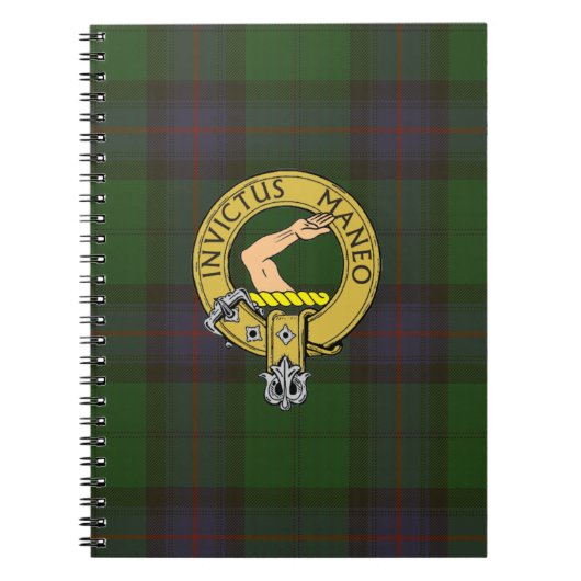 Armstrong Tartan en Clan Badge Notitieboek (Voorkant)