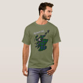 Armstrong Tartan Map & Badge T-Shirt (Voorkant volledig)
