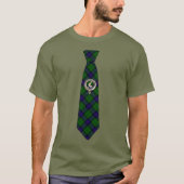Armstrong Tartan Necktie T-Shirt w/Badge (Voorkant)