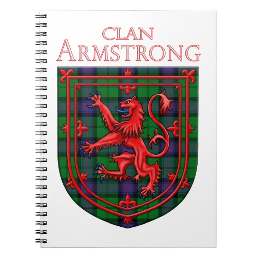 Armstrong Tartan Scottish Play Lion Rampant Notitieboek (Voorkant)