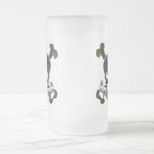 Armstrong Tartan Skull-Mok Matglas Bierpul (Center)