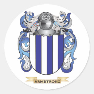 Armstrong wapenstilstand (familiekust) ronde sticker