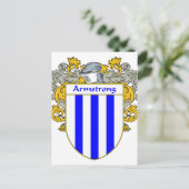 Armstrongs wapen/familiewapen (Mantled) Briefkaart (Staand voorkant)