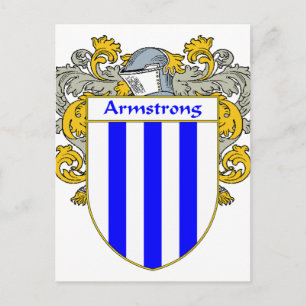 Armstrongs wapen/familiewapen (Mantled) Briefkaart