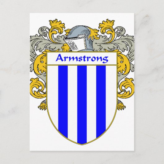 Armstrongs wapen/familiewapen (Mantled) Briefkaart (Voorkant)