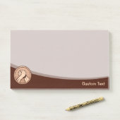 Armworstel Brons Post-it® Notes (Op bureau)