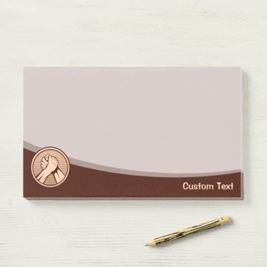 Armworstel Brons Post-it® Notes (Op bureau)