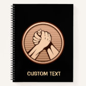 Armworstelen Brons Notitieboek (Voorkant)