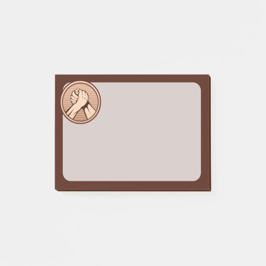 Armworstelen Brons Post-it® Notes (Voorkant)