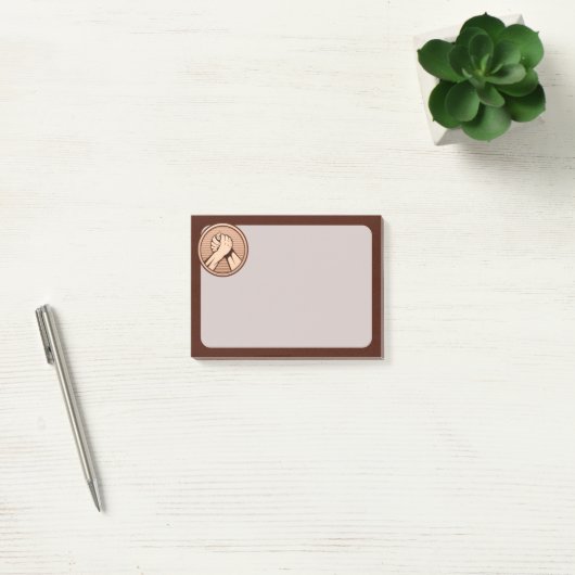 Armworstelen Brons Post-it® Notes (Kantoor)