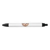 Armworstelen Brons Zwarte Inkt Pen (Voorkant)