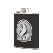 Armworstelen Zilver Heupfles (Links)