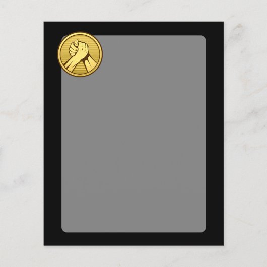 Armworstelgoud Flyer (Voorkant)