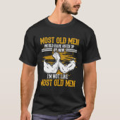 Armworstling Old Mannen Arm Wrestling T-shirt (Voorkant)