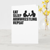 Armwrestling Arm Wrestling Armfighting Quote Kaart (Gele Bloem)