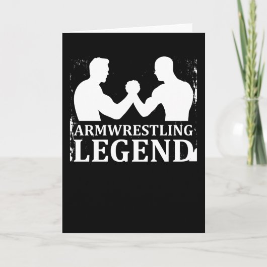 Armwrestling Legend Arm Wrestling Armfighting Gift Kaart (Voorkant)