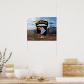 Army 101st ABN Div Screaming Eagles Patch Poster (Keuken)
