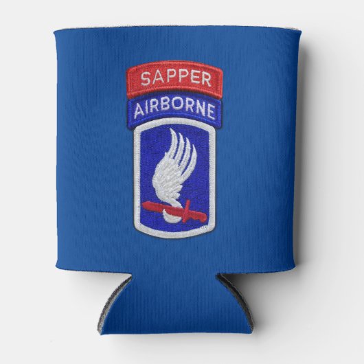 Army 173rd Airborne Division Sapper Blikjeskoeler (Voorkant)