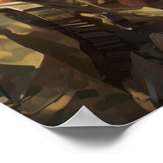 ARMY 21 Poster - Show Uw steun voor de troepen! (Hoek)