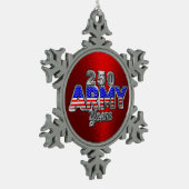 ARMY 250 YEARS TIN SNEEUWVLOK ORNAMENT (Links)