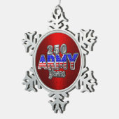 ARMY 250 YEARS TIN SNEEUWVLOK ORNAMENT (Rechts)