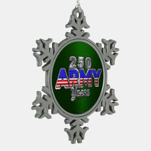 ARMY 250 YEARS TIN SNEEUWVLOK ORNAMENT (Links)