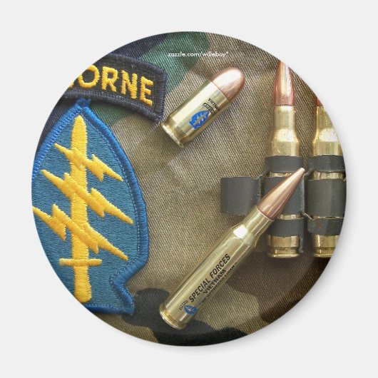 Army 5th Green Barets Special Forces NAM Magneten (Voorkant)